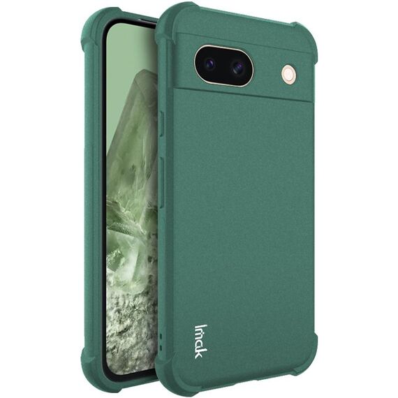 Custodia per telefono in TPU antiurto imak per Google Pixel 8a (verde opaco)