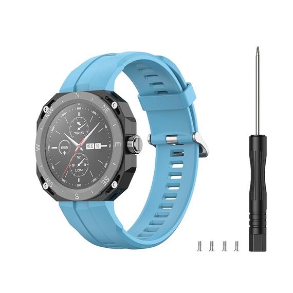 Per Huawei Watch GT Cyber ​​Cinturino sportivo in silicone (azzurro)
