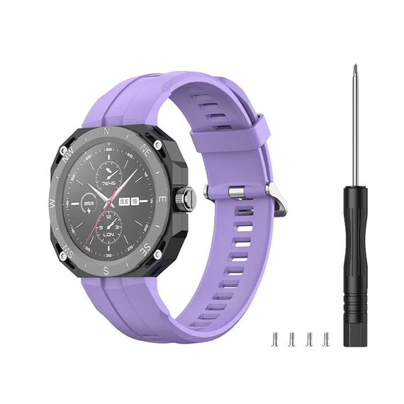 Cinturino per orologio sportivo in silicone per Huawei Watch GT Cyber (viola)