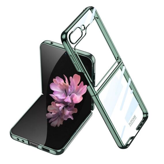 Per Samsung Galaxy Z Flip6 GKK Custodia per telefono galvanica a copertura totale (verde)