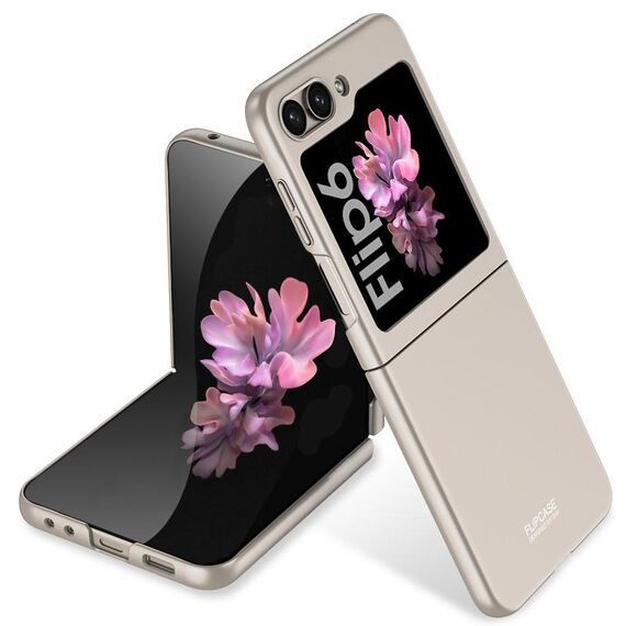 Per Samsung Galaxy Z Flip6 GKK Custodia per telefono ultrasottile a copertura totale (grigio titanio)