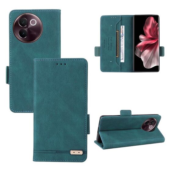 Custodia per telefono in pelle con chiusura magnetica per vivo V30e (verde)