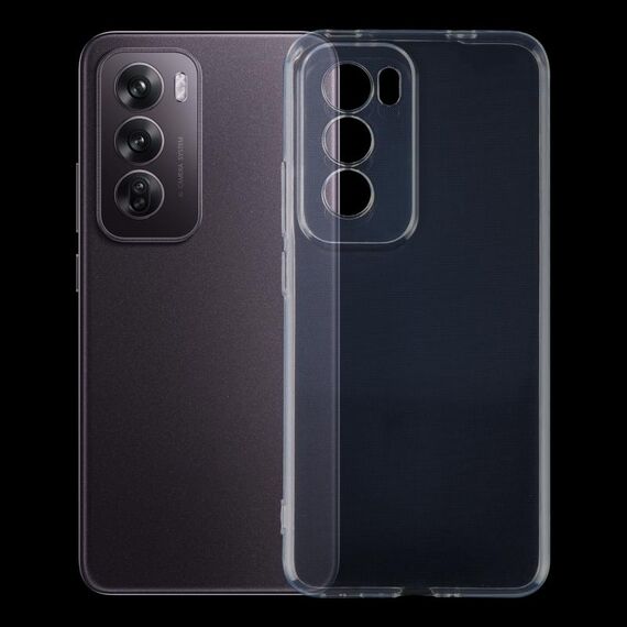 Per OPPO Reno12 Custodia per telefono in TPU trasparente ultrasottile globale