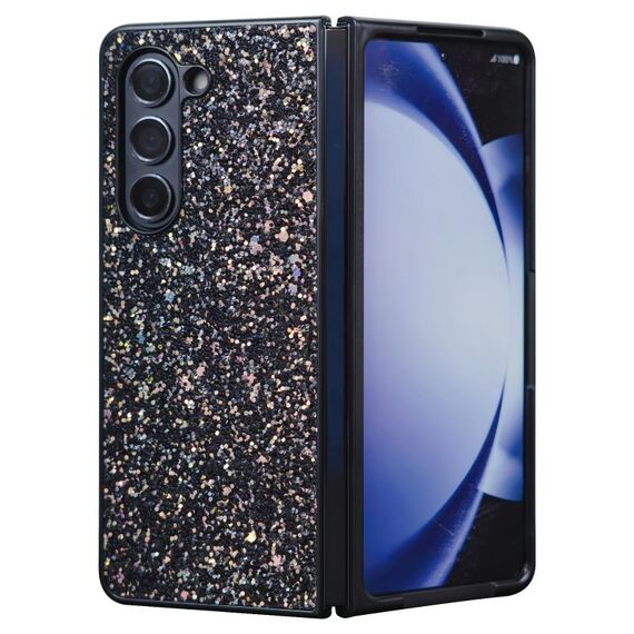 Per Samsung Galaxy Z Fold6 5G Custodia per telefono pieghevole Flash Diamond (Flash Nero)