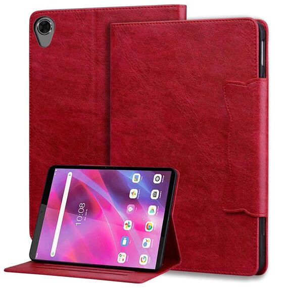 Custodia per tablet in pelle con fibbia Cat Lenovo Tab M8 (rossa)