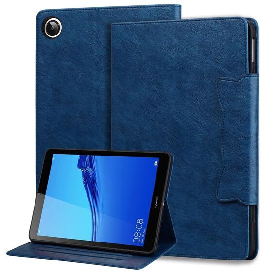 Custodia smart tablet in pelle con fibbia per gatti per Honor Pad 5 da 8 pollici (blu reale)