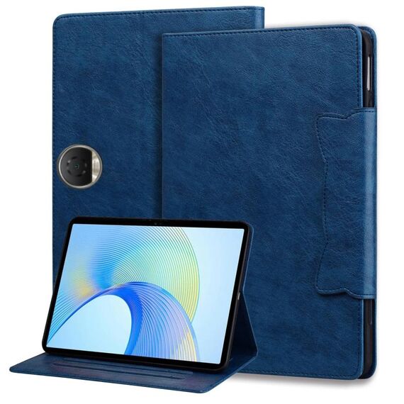 Custodia per tablet in pelle con fibbia per gatti Honor Pad 9 (blu reale)
