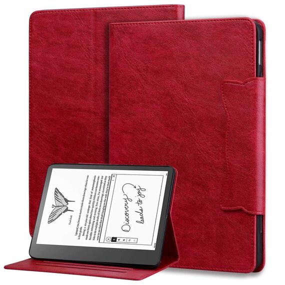 Custodia per tablet in pelle con fibbia Cat per Amazon Kindle Scribe da 10,2 pollici 2022 (rossa)