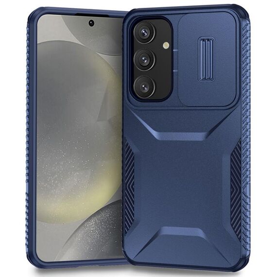 Custodia per telefono scorrevole Camshield per Samsung Galaxy S24+ 5G (blu)