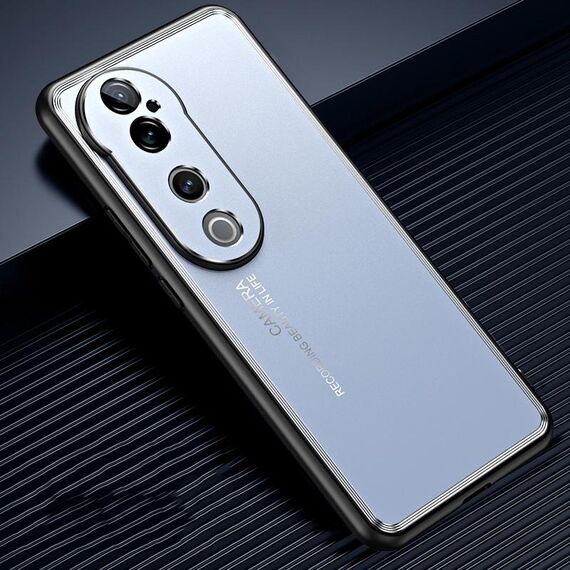 Custodia per telefono in metallo satinato per vivo S19 (blu)