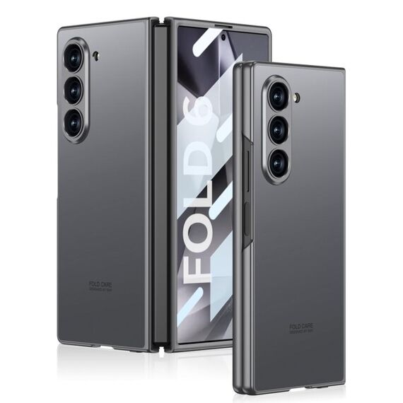 Custodia per telefono a copertura totale AG Craft Skin Feel integrata GKK per Samsung Galaxy Z Fold6 (grigio)