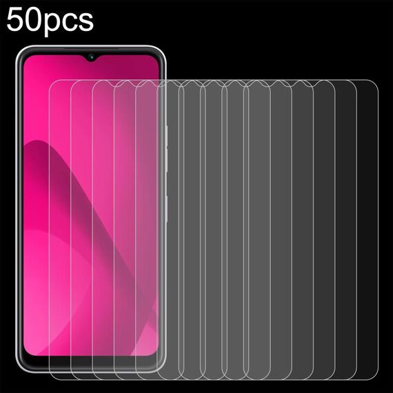 Per T-Mobile Revvl 7 5G 50 pezzi 0,26 mm 9H 2,5D Pellicola in vetro temperato