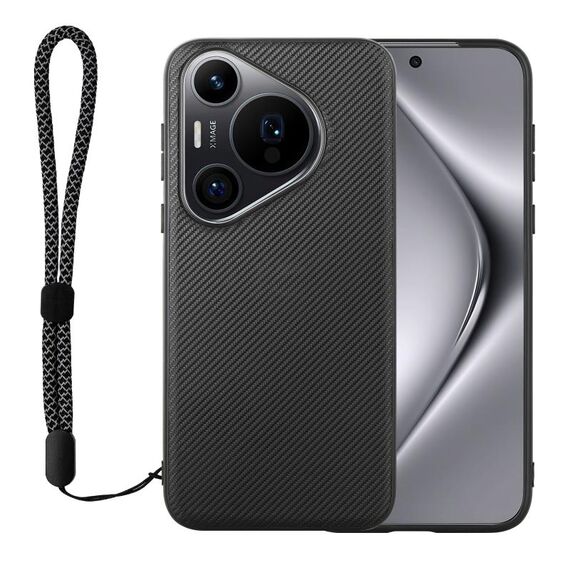 Per Huawei Pura 70 Pro / 70 Pro+ ViLi Serie TC Custodia per telefono con texture in fibra di carbonio Kevlar (Nero)