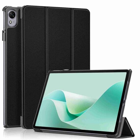 Custodia per tablet in pelle intelligente con supporto a 3 pieghe Custer Texture per Huawei MatePad 11.5S (nero)