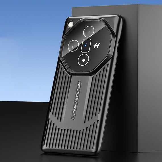 Per OPPO Find X7 Ultra Ice Sense Dissipazione del calore Galvanotecnica Custodia per telefono smerigliata (Nero)