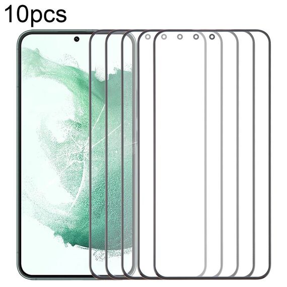 Per Samsung Galaxy S22+ SM-S906B 10 pezzi Lente in vetro esterna per schermo anteriore con adesivo OCA otticamente trasparente