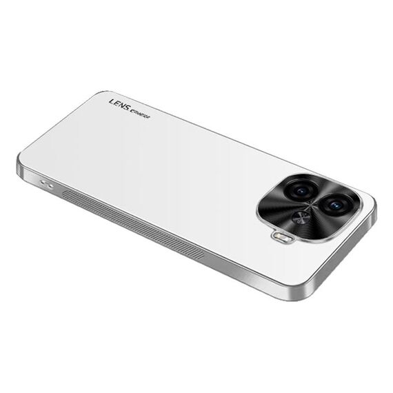 Per vivo Y200 GT AG Custodia per telefono in acrilico galvanico satinato (bianco argento)