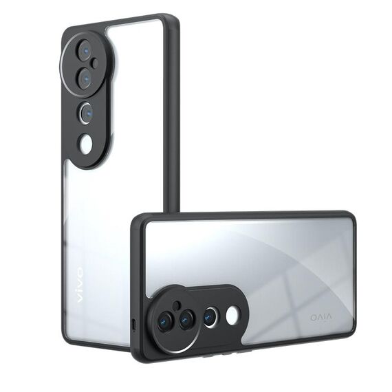 Per vivo S19 Pro Armor Custodia per telefono TPU ibrida per PC con foro preciso (trasparente)