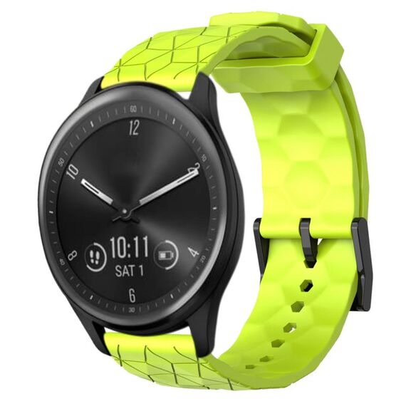 Cinturino in silicone a tinta unita per Garmin Vivomove Sport 20 mm (verde lime)