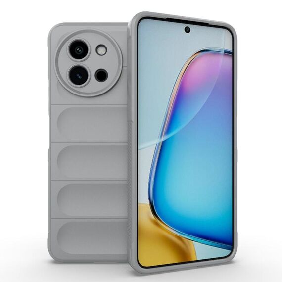 Per vivo Y200i / Y200T Magic Shield TPU + custodia per telefono in flanella (grigio)