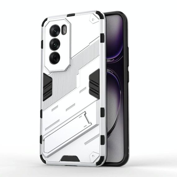 Per OPPO Reno12 Global Punk Armor 2 in 1 PC + TPU Custodia per telefono con supporto (bianco)