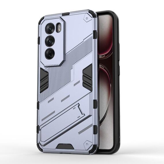 Per OPPO Reno12 Pro Global Punk Armor 2 in 1 PC + TPU Custodia per telefono con supporto (grigio)