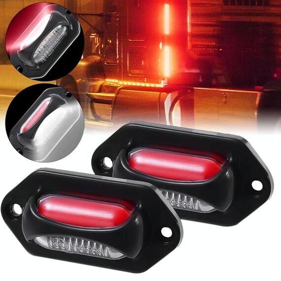 Lampada a lampadina con indicatori di posizione laterali a doppio colore per auto/camion 12-24 V 8 LED