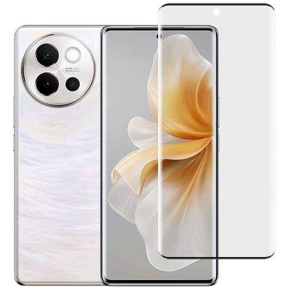 Per vivo V40 Lite imak Pellicola in vetro temperato a schermo intero curvo 3D