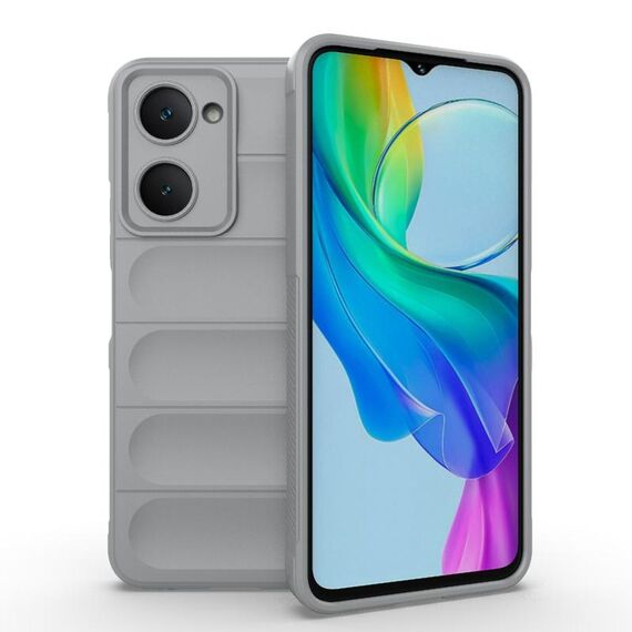 Per vivo Y03 4G Global / Y18 4G Global Custodia per telefono in TPU + flanella Magic Shield (grigio)
