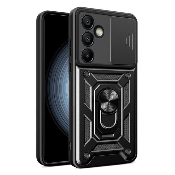 Per Samsung Galaxy S24 FE 5G Cover per fotocamera scorrevole Design TPU + Custodia per PC (Nero)