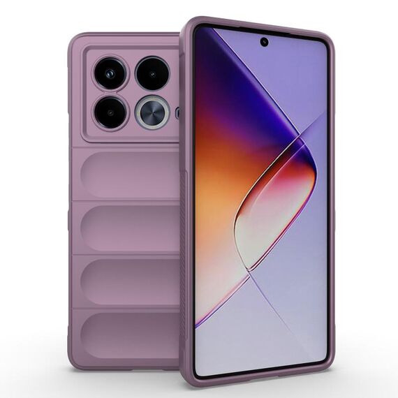Per Infinix Note 40 5G India Magic Shield TPU + Custodia in flanella per telefono (viola)