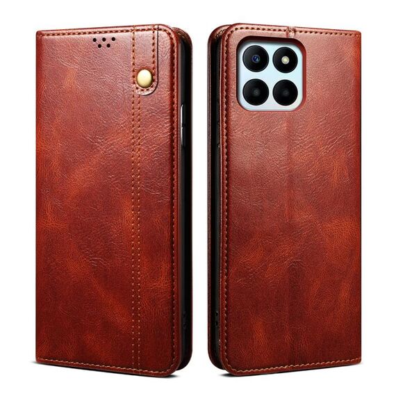 Per Honor X6b 4G Global Oil Wax Crazy Horse Texture Custodia in pelle per telefono (marrone)