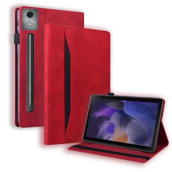 Per Lenovo Xiaoxin Pad Pro 12.7 Custodia per tablet in pelle antiurto con giunzione (rosso)