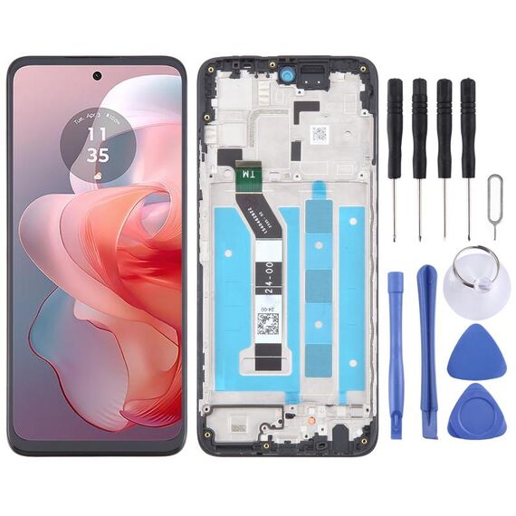 Per Motorola Moto G Power 2024 OEM LCD Screen Digitizer Assembly completo con telaio