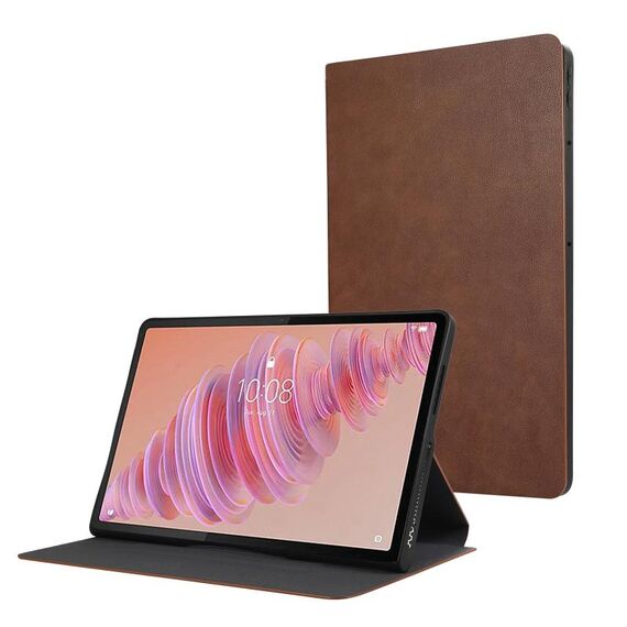 Per Lenovo Tab Plus 11.5 PU Flip Tablet Custodia protettiva in pelle per tablet (marrone)