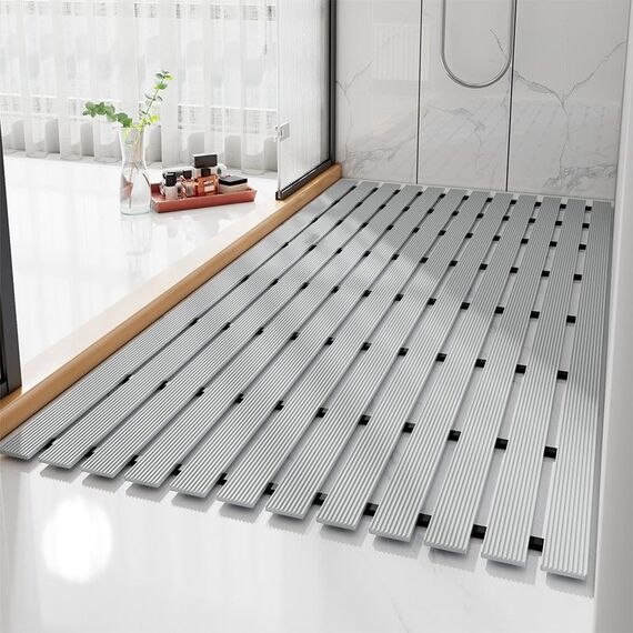 Tappetino antiscivolo per bagno con doccia Tappetino antiscivolo per bagno domestico anticaduta impermeabile, dimensioni: 43x61 cm (grigio)