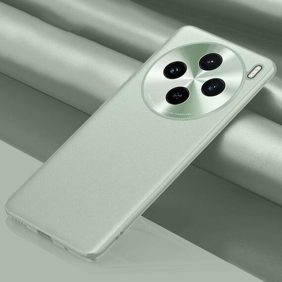 Custodia per telefono antiurto all-inclusive in pelle tinta unita per vivo X100s (verde)