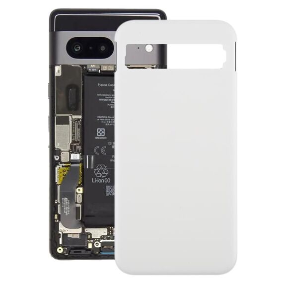 Per la copertura posteriore della batteria originale di Google Pixel 8a (argento)