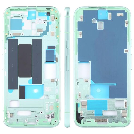 Per Google Pixel 8a Piastra cornice centrale originale con tasti laterali (verde)