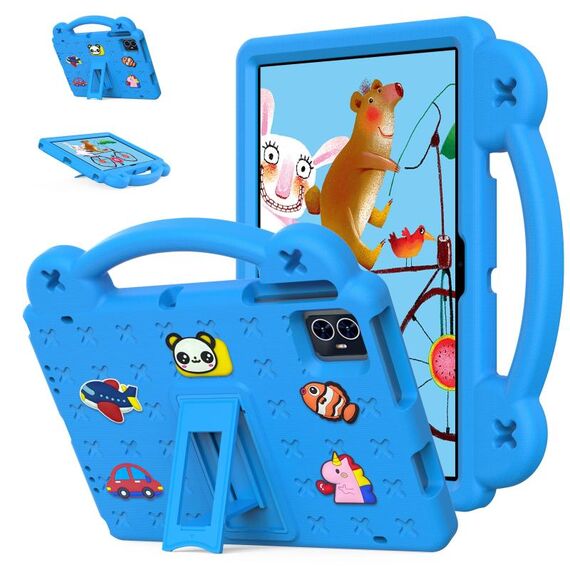 Per Teclast M50 HD 10.1 / M50 Pro 10.1 2023 Maniglia Cavalletto Custodia per tablet antiurto EVA per bambini (Azzurro cielo)