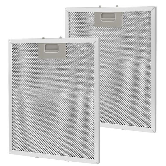2 filtri per cappa da cucina da 10,2 x 12,5 pollici, filtro antigrasso per cappa in alluminio a 5 strati