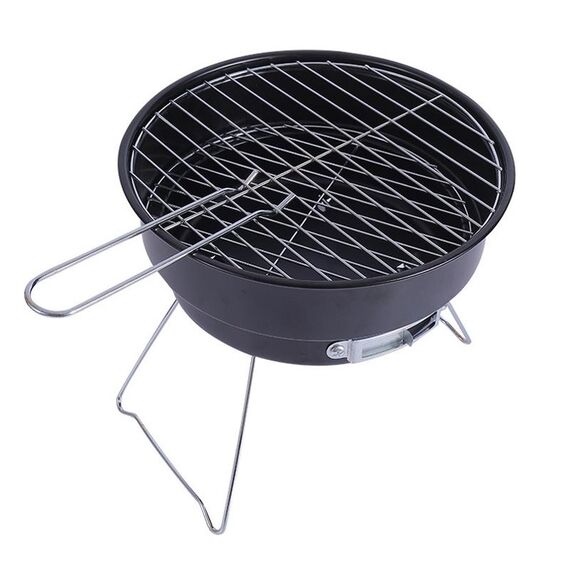 Utensili da cucina da campeggio selvaggi per barbecue rotondi pieghevoli portatili per esterni, specificazione: senza custodia