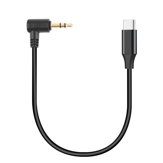 PULUZ Cavo adattatore audio per microfono live da 3,5 mm TRS maschio a tipo C / USB-C maschio per PU3153 / PU3154 (nero)