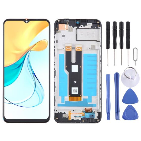 Per ZTE Axon 50 Lite 8050 Display LCD digitalizzatore assemblaggio completo con cornice (nero)