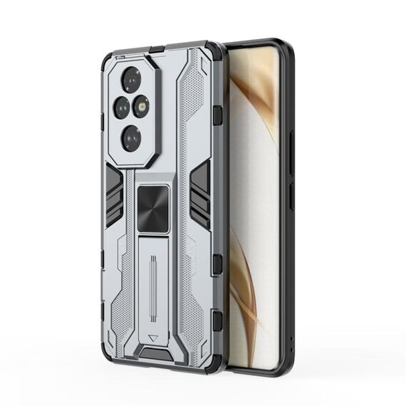Custodia per telefono TPU ibrida per PC Supersonic Armor per Honor 200 Pro (grigio)