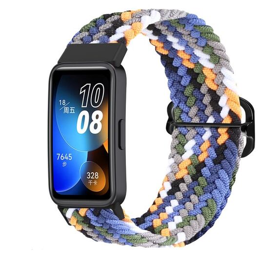 Per Huawei Band 9 cinturino intrecciato con fibbia scorrevole regolabile (denim)