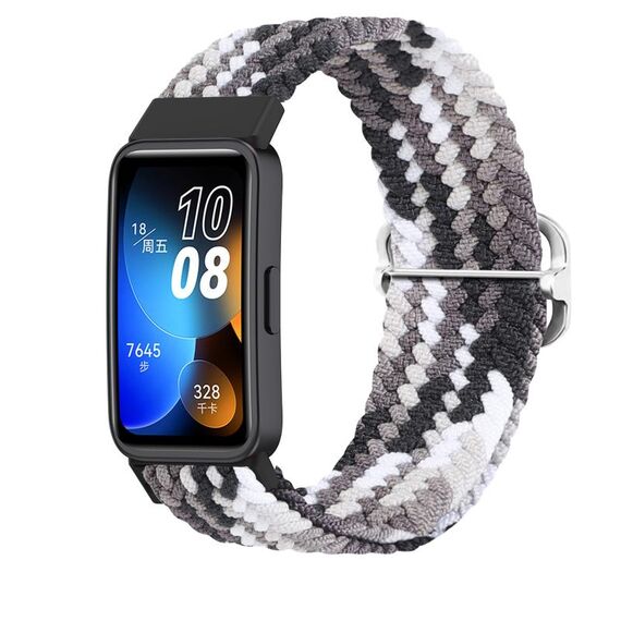 Per cinturino intrecciato con fibbia scorrevole regolabile Huawei Band 9 (nero colorato)