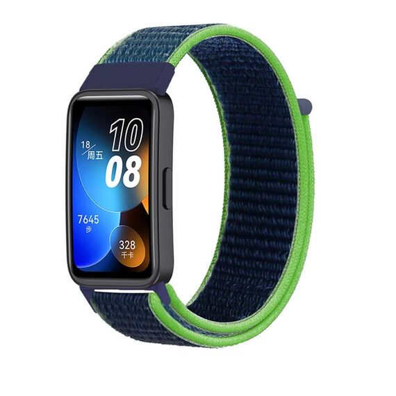 Per Huawei Watch Band 9 / 9 NFC Nylon Loop Hook and Loop Fastener Watch Band (Colore Lime)