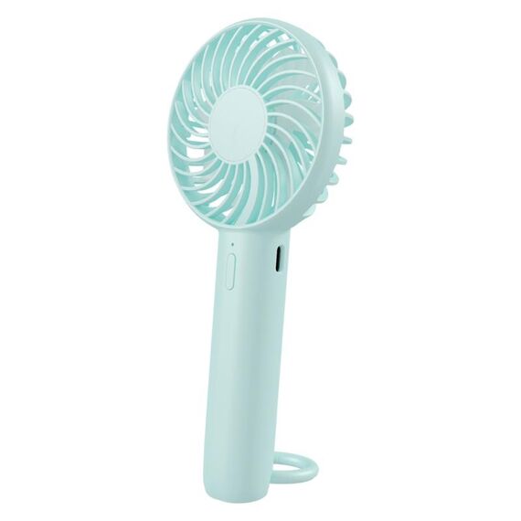 S3 3 velocità ventilatore da tavolo a basso rumore con foro sospeso ventilatore di raffreddamento portatile ricaricabile (blu bambino)