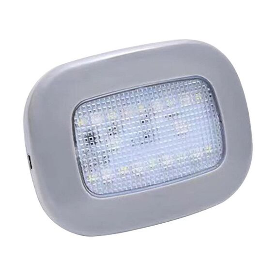 Luce LED per lettura sul tetto magnetica potente con ricarica USB per auto (grigio)